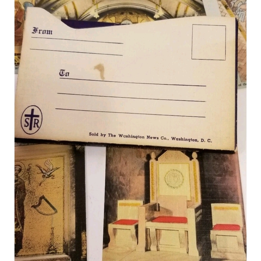 Antique 15 Postcard‎ Set - National Shrine of the Immaculate Conception - Picture 8 of 10